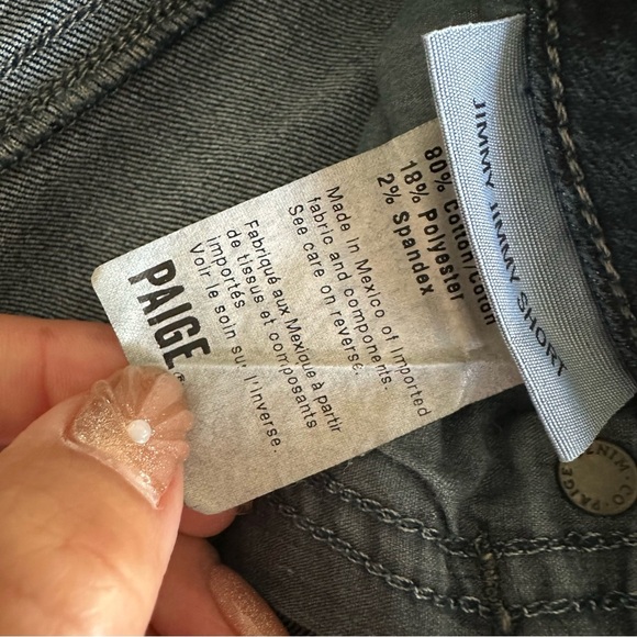 Paige Jimmy Jimmy Shorts Dark Blue Size 27 - Picture 6 of 10